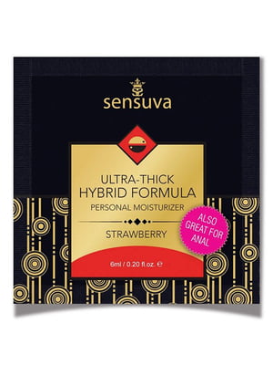 Пробник Sensuva - Ultra-Thick Hybrid Formula Strawberry (6 мл) | 6716939