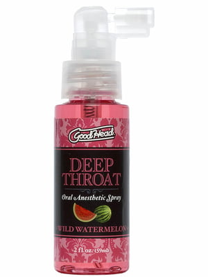 Спрей для мінету Doc Johnson GoodHead DeepThroat Spray - Watermelon 59 мл для глибокого мінету | 6717030