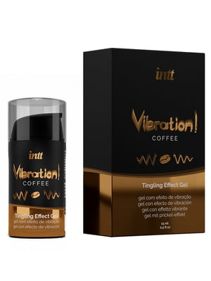 Рідкий вібратор Intt Vibration Coffee (15 мл), густий гель, дуже смачний, діє до 30 хвилин | 6717050