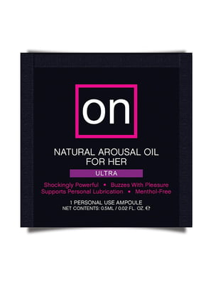 Пробник збудливого масла Sensuva - ON Arousal Oil for Her Ultra (0,5 мл) | 6717073