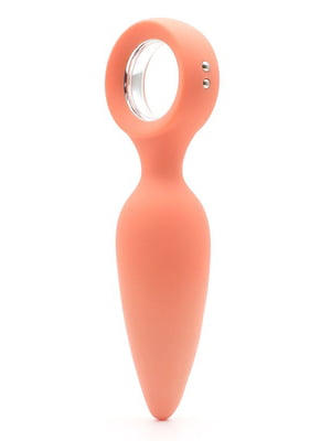 Анальна вібропробка KISTOY Orville Orange, діаметр 3 см | 6717149