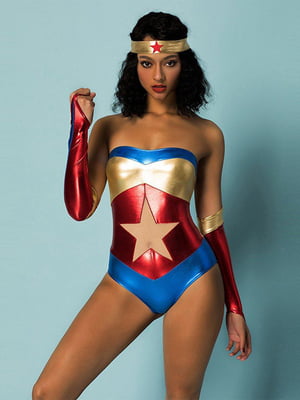 Еротичний рольовий костюм "Wonder Woman" One Size | 6717206