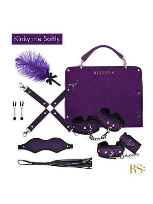 Подарунковий набір для BDSM RIANNE S — Kinky Me Softly Purple: 8 предметів для задоволення | 6717345