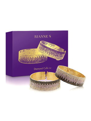Лакшері наручники-браслети з кристалами Rianne S: Diamond Cuffs, подарункове паковання | 6717353