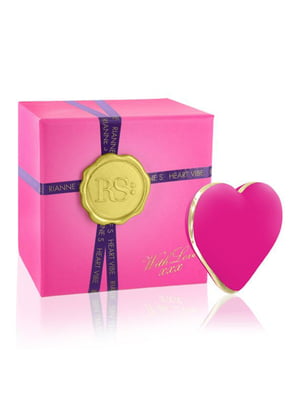 Вібратор-сердечко Rianne S: Heart Vibe Rose, 10 режимів, медичний силікон, подарункове паковання | 6717354