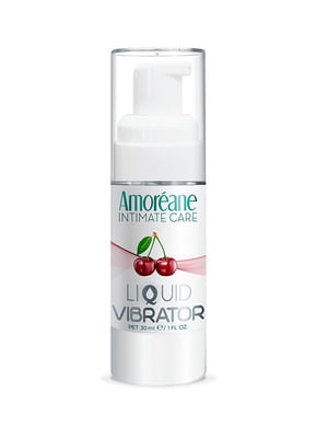 Лубрикант з ефектом вібрації Amoreane Med Liquid Vibrator Cherry (30 мл) | 6717441