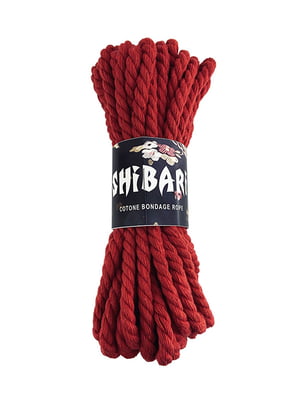 Бавовняна мотузка для шібарі Feral Feelings Shibari Rope, 8 м червона | 6717454