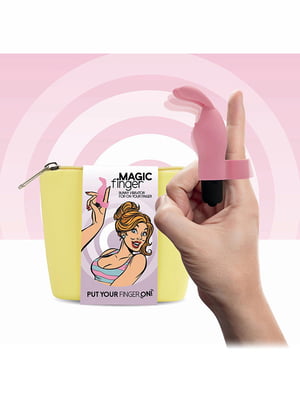 Вібратор на палець FeelzToys Magic Finger Vibrator Pink | 6717682