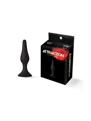 Анальна пробка на присосці MAI Attraction Toys №32 Black, довжина 10,5 см, діаметр 2,5 см | 6717852