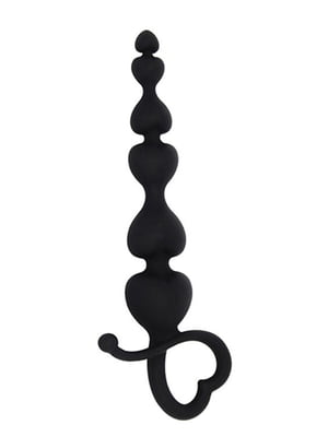 Анальні буси MAI Attraction Toys №79 Black, довжина 18 см, діаметр 3,1 см | 6717868