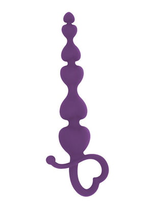 Анальні буси MAI Attraction Toys №79 Purple, довжина 18см, діаметр 3,1см | 6717869