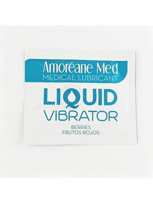 Пробник лубриканта з ефектом вібрації Amoreane Med Liquid Vibrator Berries (2 мл) | 6717923