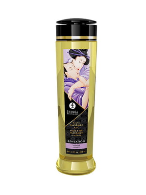 Масажна олія Shunga Sensation – Lavender (240 мл) натуральна зволожувальна | 6717959