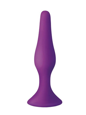 Анальна пробка з присоскою MAI Attraction Toys №35 Purple, довжина 15,5 см, діаметр 3,8см | 6718114