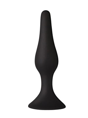 Анальна пробка з присоскою MAI Attraction Toys №35 Black, довжина 15,5 см, діаметр 3,8см | 6718115