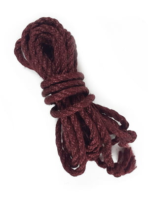 Джутова мотузка BDSM 8 метрів, 6 мм, колір бургунд | 6718281