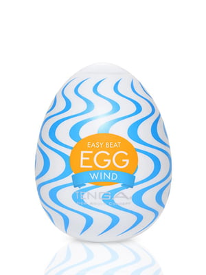 Мастурбатор-яйце Tenga Egg Wind із зиґзаґоподібним рельєфом | 6718387