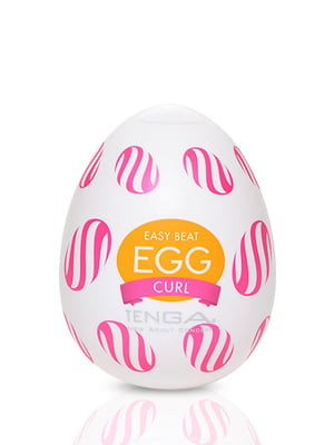 Мастурбатор-яйце Tenga Egg Curl з рельєфом із шишечок | 6718391