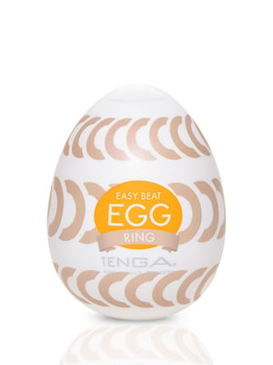 Мастурбатор-яйце Tenga Egg Ring з асиметричним рельєфом | 6718392