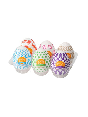 Набір мастурбаторів-яєць Tenga Egg Wonder Pack (6 яєць) | 6718393
