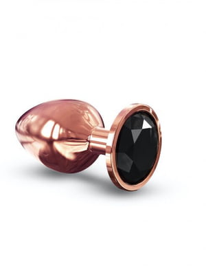 Металева анальна пробка із прикрасою у вигляді кристалу Dorcel - Diamond Plug Rose Gold L | 6718420
