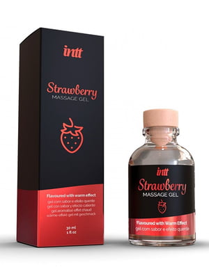 Масажний гель для інтимних зон Intt Strawberry (30 мл) | 6718468