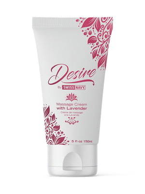 Розпродаж! Масажний крем з лавандою Desire by Swiss Navy Massage Cream 150 мл (Термін до 27.06.2024) | 6718511