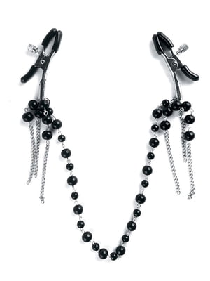 Затискач для сосків Art of Sex - Nipple clamps Afina Black | 6718633