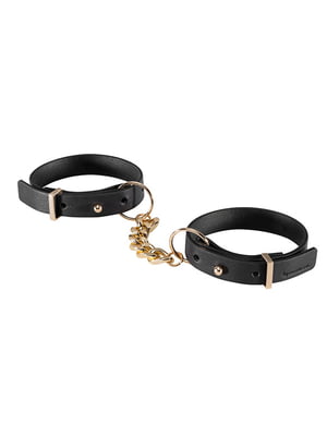 Наручники з екошкіри Bijoux Indiscrets Maze – Thin Handcuffs Black | 6718679