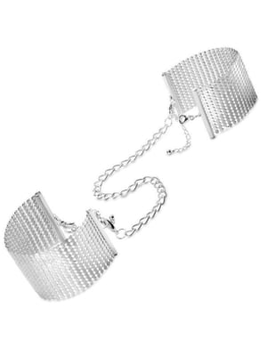 Наручники Bijoux Indiscrets Desir Metallique Handcuffs - Silver, металеві, стильні браслети | 6718684