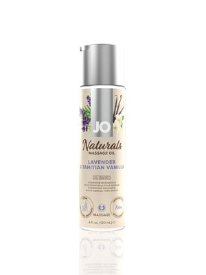 Масажна олія System JO - Naturals Massage Oil - Lavender & Vanilla з натуральними ефірними оліями (1 | 6718891