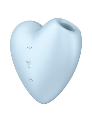 Вакуумний стимулятор-серце з вібрацією Satisfyer Cutie Heart Blue | 6718997