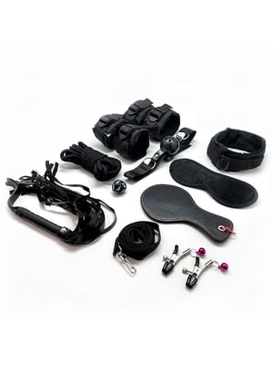 Набір для BDSM Alive FURY Black BDSM Kit, 10 предметів | 6719032