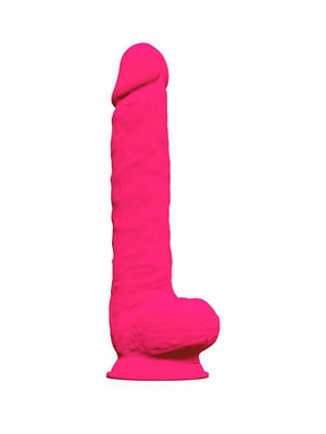 Фалоімітатор SilexD Kingston Pink (MODEL 15in), двошаровий, силікон+Silexpan, діаметр 7 см | 6719039