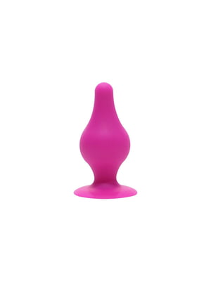 Анальна пробка SilexD (Model 2 size XS) Pink двошаровий, силікон+Silexpan, діаметр 2,9 см | 6719315