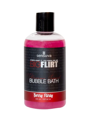Піна для ванни Sensuva — Big Flirt Pheromone Bubble Bath — Berry Flirty (237 мл) | 6720098