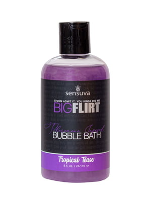 Піна для ванни Sensuva — Big Flirt Pheromone Bubble Bath — Tropical Tease (237 мл) | 6720099