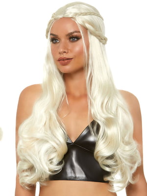 Перука Дейєнеріс Таргарієн Leg Avenue Braided long wavy wig Blond, платинова, довжина 81 см | 6720168