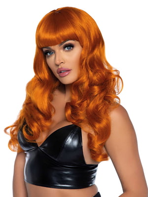 Хвиляста перука Leg Avenue Misfit Long Wavy Wig Ginger, довга, реалістичний вигляд, 61 см | 6720233
