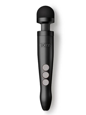 Вібромасажер DOXY Die Cast 3R - Matte Black, дуже потужний, перезаряджуваний, металевий корпус | 6720243