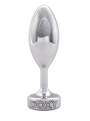 Металева анальна пробка DOXY Butt Plug SMOOTH, гладенька, діаметр 3,3 см | 6720249