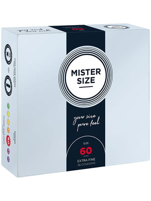 Презервативи Mister Size - pure feel - 60 (36 condoms), товщина 0,05 мм | 6720272