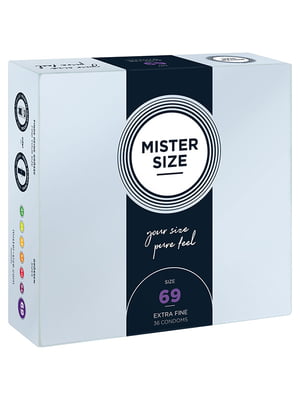 Презервативи Mister Size - pure feel - 69 (36 condoms), товщина 0,05 мм | 6720274