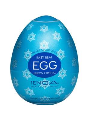 Мастурбатор-яйце Tenga Egg Snow Crystal з охолоджувальним лубрикантом | 6720279