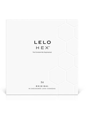 Презервативи LELO HEX Condoms Original 36 Pack, тонкі та суперміцні | 6720348