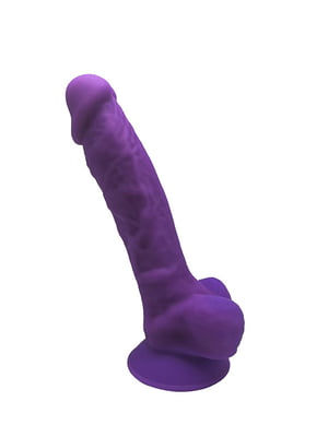 Фалоімітатор SilexD Johnny Purple (MODEL 1 size 7in), двошаровий, силікон+Silexpan, діаметр 3,8 см | 6720410
