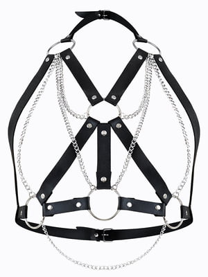 Портупея жіноча Art of Sex - Aiden Leather harness, Чорна XS-M | 6720585