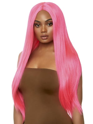 Перука Leg Avenue 33″ Long straight center part wig neon pink | 6720702