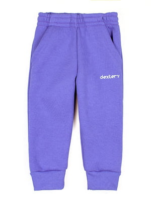 Фіолетові штани з кишенями та манжетами | 6722049