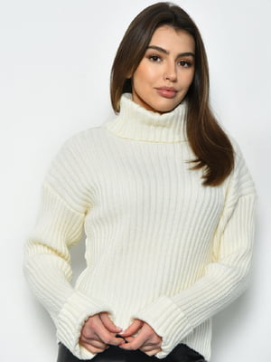 Акриловий светр молочного кольору | 6725522